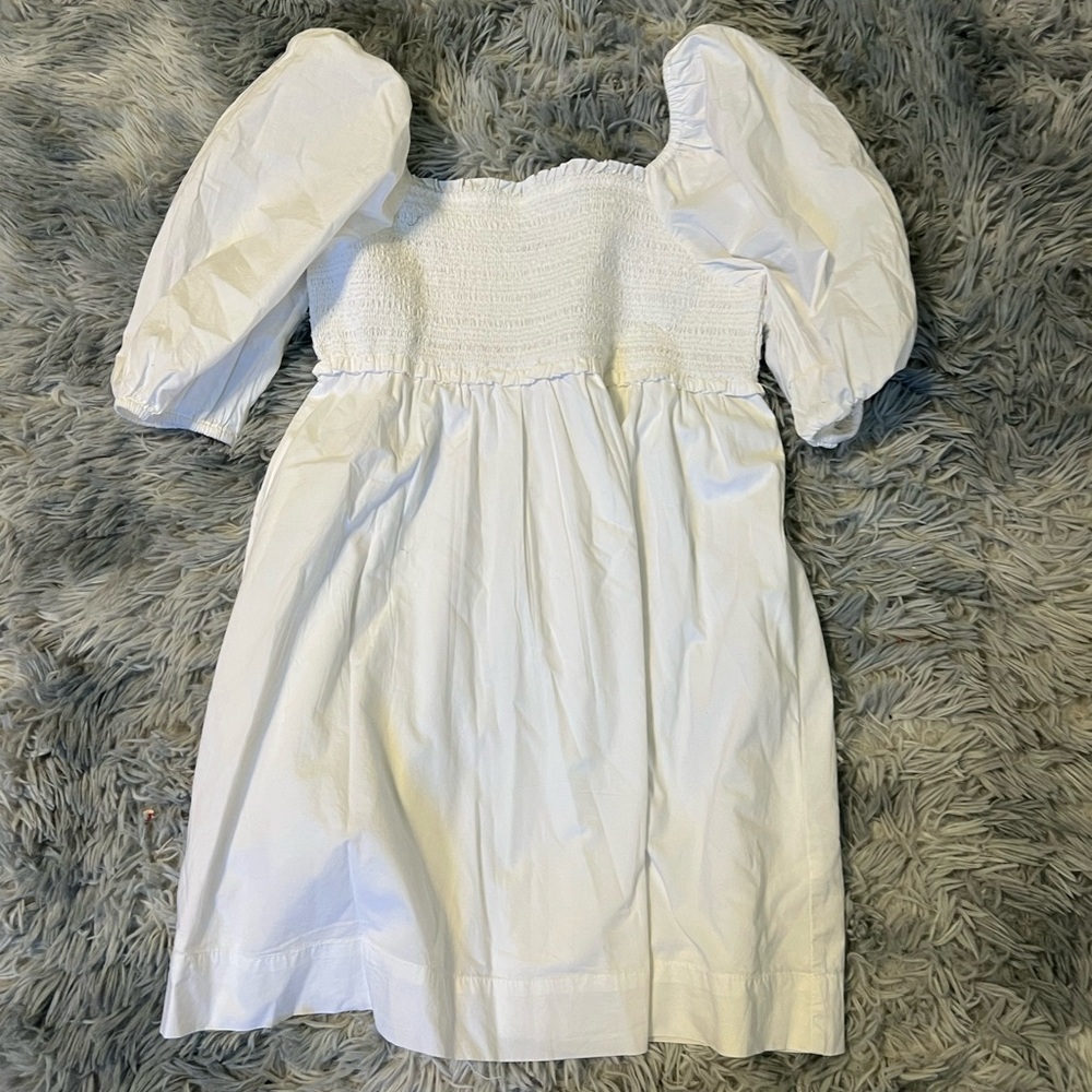 American Eagle Outfitters White Puff Sleeve Dress